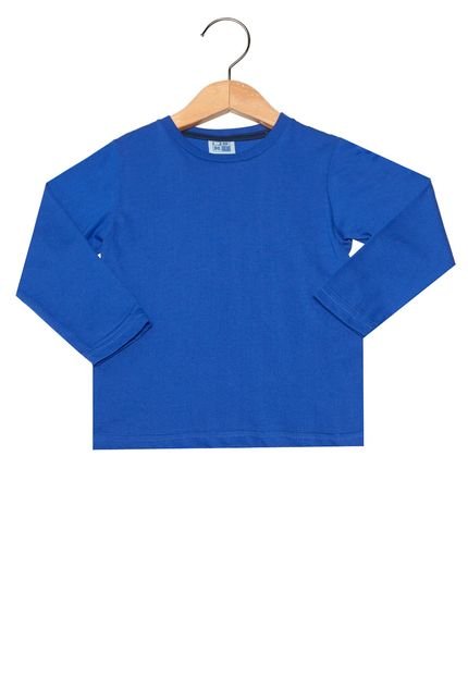 Camiseta Manga Longa DDK Basic Infantil Azul - Marca DDK