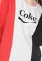 Moletom Fechado Coca-Cola Jeans Color Block Branco/Preto - Marca Coca-Cola Jeans