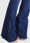 Calça Jeans HNO Jeans Flare com Botão na barra Azul - Marca HNO Jeans