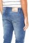 Calça Jeans Replay Skinny Estonada Azul - Marca Replay