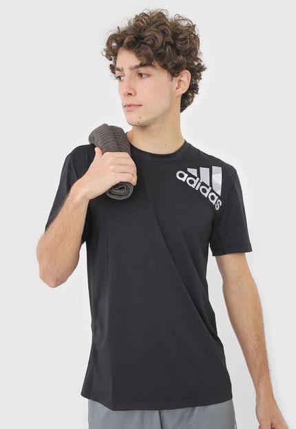 Camiseta adidas Performance Treino Logo Preta - Marca adidas Performance