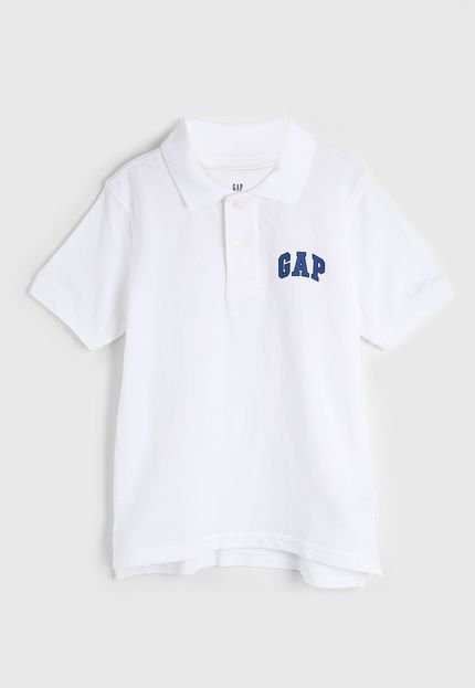 Camisa Infantil Infantil GAP Logo Off-White - Marca GAP