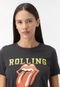 Camiseta Only Rolling Stones Preta - Marca Only