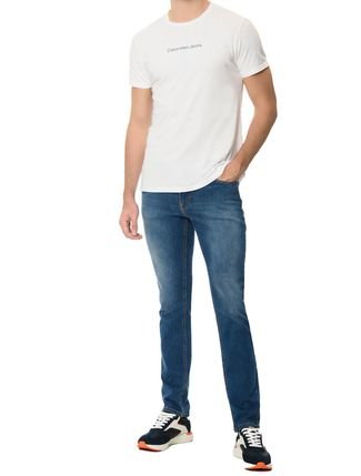 Camiseta Calvin Klein Jeans Masculina Institutional New Logo Preta