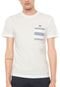 Camiseta Lacoste Bolso Listrado Off-white - Marca Lacoste