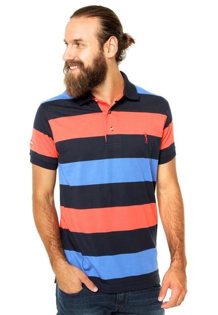 Camisa Polo Aleatory Listras Multicolorida - Marca Aleatory
