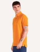 Polo Tommy Hilfiger Masculina Regular Piquet 1985 Laranja Ocre - Marca Tommy Hilfiger