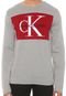 Suéter Calvin Klein Jeans Tricot Issue Cinza - Marca Calvin Klein Jeans