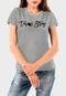Camiseta Feminina Cinza Texas Algodão Premium Benellys - Marca Benellys