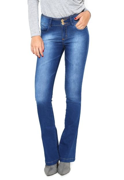 Calça Jeans Uber Jeans Bootcut Estonada Azul - Marca U Uberjeans