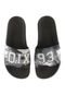 Chinelo Slide Qix Skateboards Logo Preto - Marca Qix