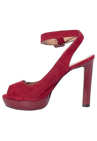 Sandália My Shoes Cruzada Vermelha