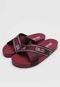 Chinelo Slide Colcci Transpasse Vinho - Marca Colcci