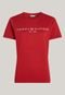 Camiseta Tommy Hilfiger Regular Logo Vermelha - Marca Tommy Hilfiger