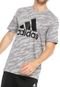 Camiseta adidas Estampada Cinza - Marca adidas Performance