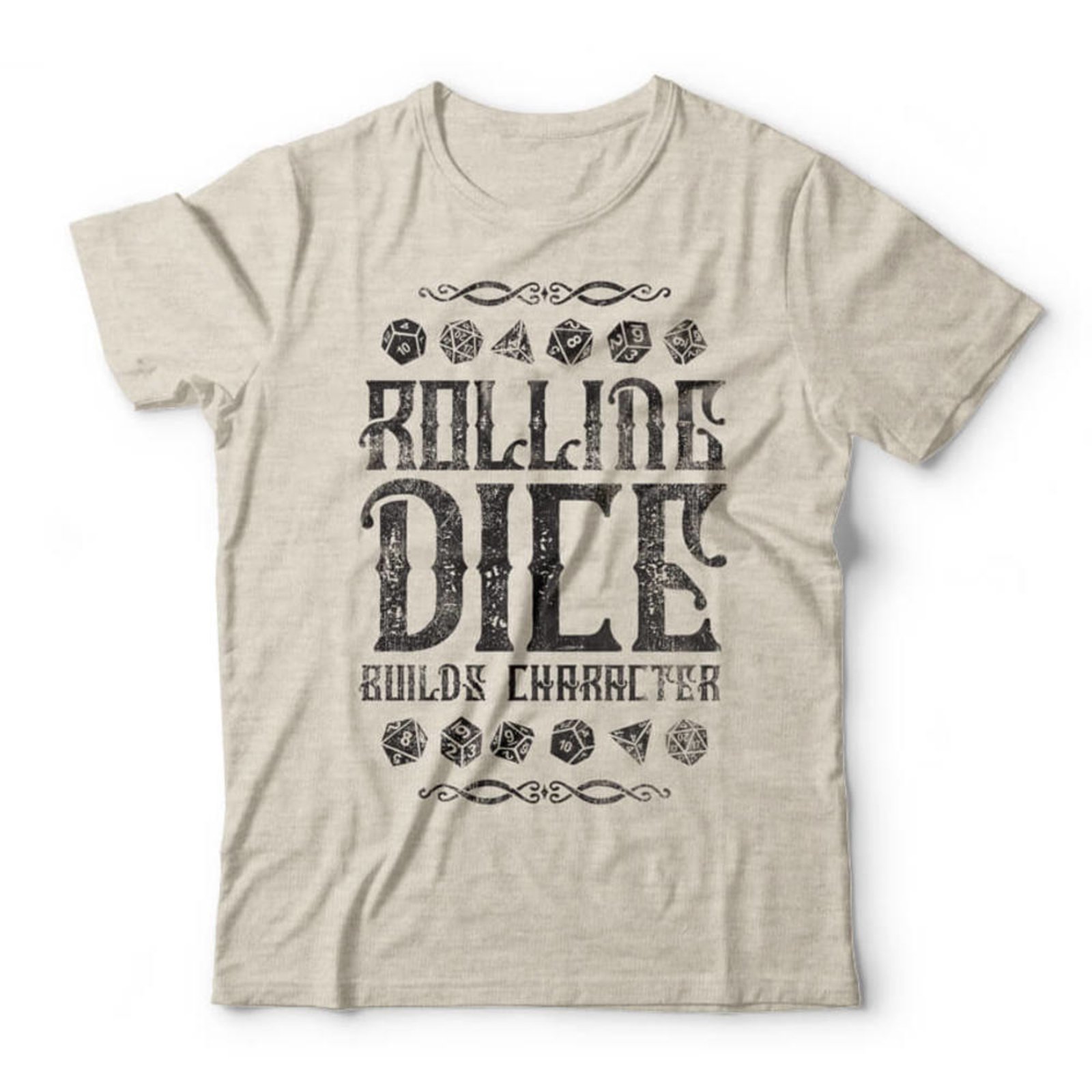 Camiseta Rolling Dice - Mescla Banana - Marca Studio Geek 