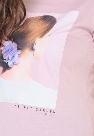 Camiseta Lez a Lez Secret Garden Rosa