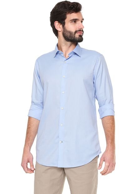 Camisa Banana Republic Grand Fit Padronagem Azul - Marca Banana Republic