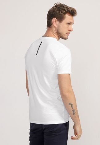 Camiseta Calvin Klein Jeans Lettering Branca