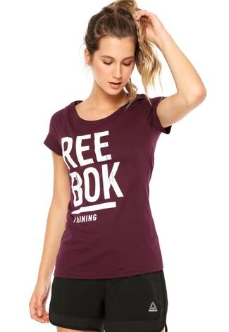 Camiseta Reebok Super Scripty Sc Roxa