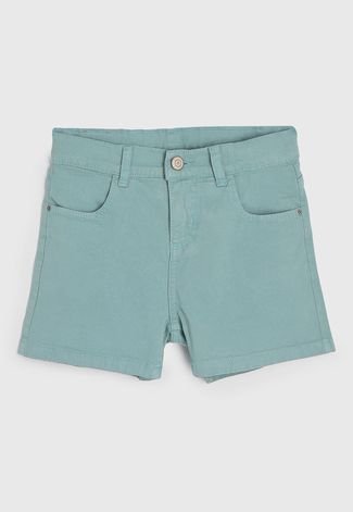 Short Infantil Sarja Hering Kids Color Verde - Compre Agora