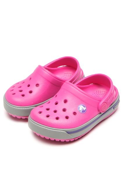 Babuche Crocs Crocband II.5 Kids Rosa - Marca Crocs