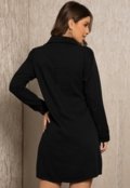 Vestido Com Bolsos Preto Quintess - Marca Quintess