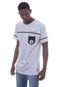 Camiseta NBA Estampada Pocket Brooklyn Nets Casual Branca - Marca NBA