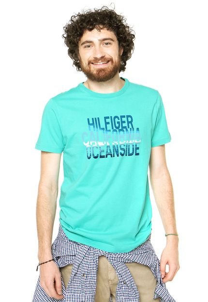 Camiseta Tommy Hilfiger Califórnia Oceanside Verde - Marca Tommy Hilfiger