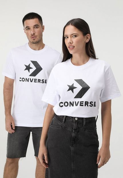 Camiseta Converse Go-to Star Chevron Branca - Marca Converse