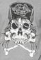 Camiseta Blunt Skull And Bones Cinza - Marca Blunt