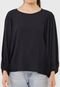 Blusa Colcci Mangas Bufantes Preta - Marca Colcci