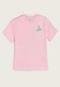 Camiseta Infantil GAP Contraste Rosa - Marca GAP