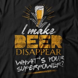 Camiseta Feminina Beer Disappear - Preto