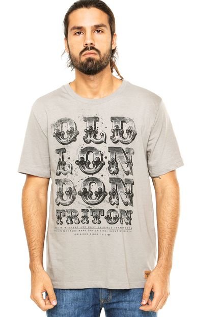 Camiseta Triton Estampada Cinza - Marca Triton