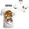 Camiseta Plus Size Estampada Premium T-Shirt Animal Frente Costas - Branco - Marca Nexstar