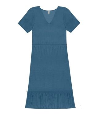 Vestido Midi Feminino Rovitex Azul