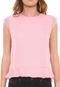 Blusa For Why Peplum Renda Rosa - Marca For Why