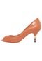 Peep Toe Dumond Metalizado Laranja - Marca Dumond