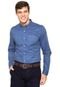 Camisa Lacoste Slim Fit Azul - Marca Lacoste