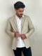 Blazer Masculino Tony Menswear Slim Fit de Sarja  Bege - Marca Tony Menswear