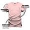 Camiseta Plus Size Estampada Premium Algodão A B C Is Like Frente Costas - Rosa - Marca Nexstar