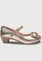 Sapato de Salto Feminino Popidi Infantil Menina Laço Dourado - Marca Pópidí