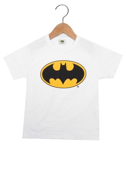Camiseta Fakini Manga Curta Batman Branco - Marca Fakini