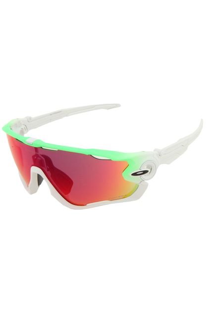 Óculos de Sol Oakley Jawbreaker Branco/Verde - Marca Oakley