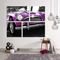Conjunto de 4 Telas Wevans Decorativas em Canvas 83x103 Purple Car Multicolorido - Marca Wevans