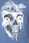 Camiseta Globe Skin Rat Skull Off Azul - Marca Globe