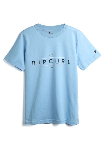 Camiseta Rip Curl Menino Lettering Azul - Marca Rip Curl