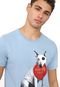 Camiseta Colcci Bad Dog Azul - Marca Colcci