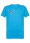Camiseta Nike Leg Rain Camo Swoosh Tee Yth Azul - Marca Nike